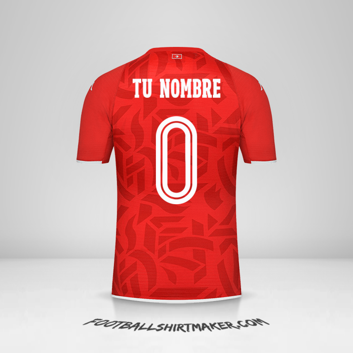 Camiseta Tunez 2022 -  tu nombre - 0