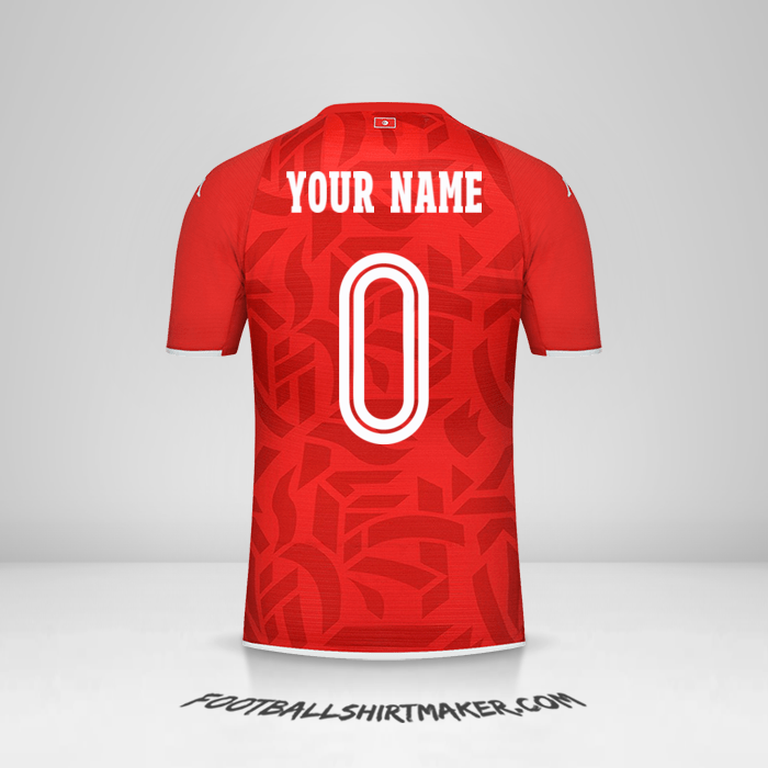 Jersey Tunisia 2022 -  your name - 0