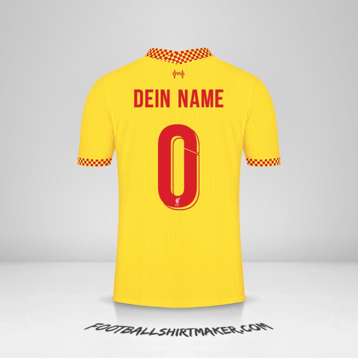 Trikot Liverpool FC Cup 2021/2022 III -  dein name - 0
