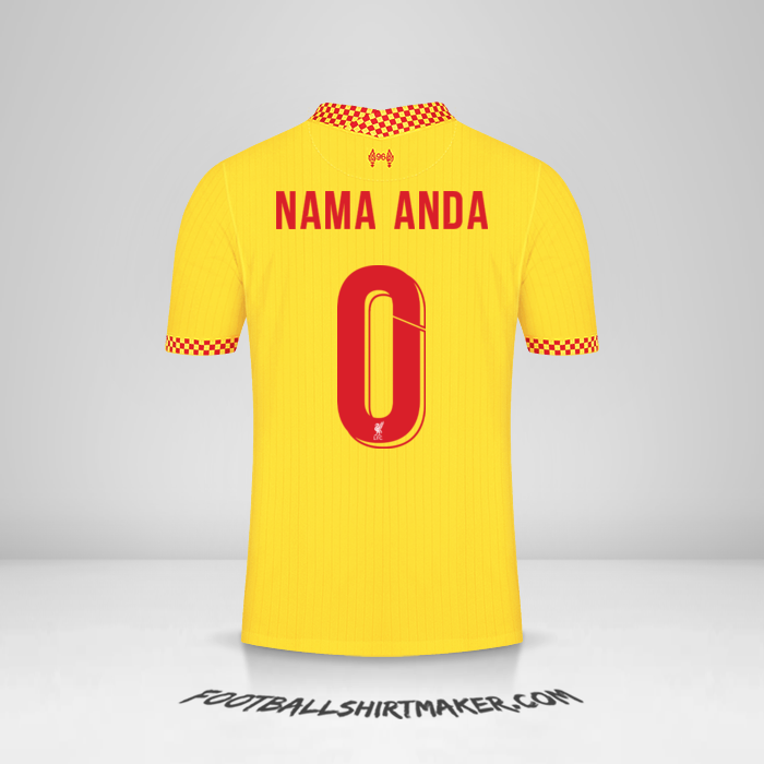 Jersey Liverpool FC 2021/2022 Cup III -  nama anda - 0
