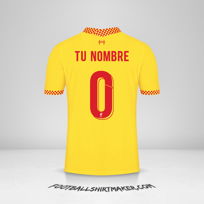 Camiseta Liverpool FC Cup 2021/2022 III -  tu nombre - 0