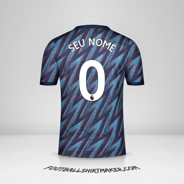 Camisa Arsenal 2021/2022 III -  seu nome - 0