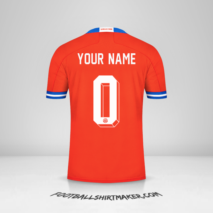 Jersey Chile 2021/2022 -  your name - 0