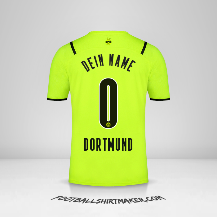 Trikot Borussia Dortmund 2021/2022 Cup -  dein name - 0