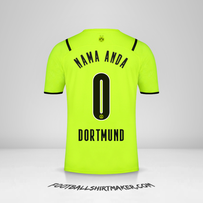 Jersey Borussia Dortmund Cup 2021/2022 -  nama anda - 0