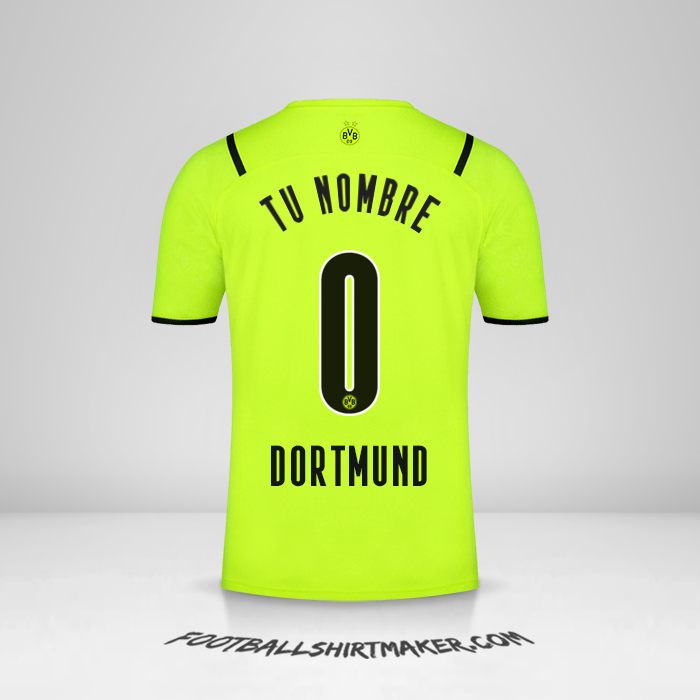 Camiseta Borussia Dortmund Cup 2021/2022 -  tu nombre - 0