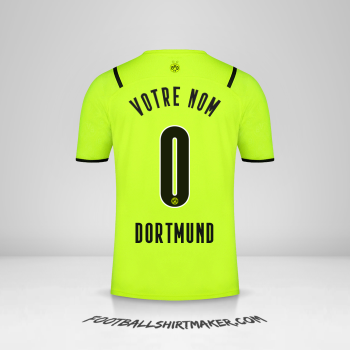Maillot Borussia Dortmund 2021/2022 Cup -  votre nom - 0