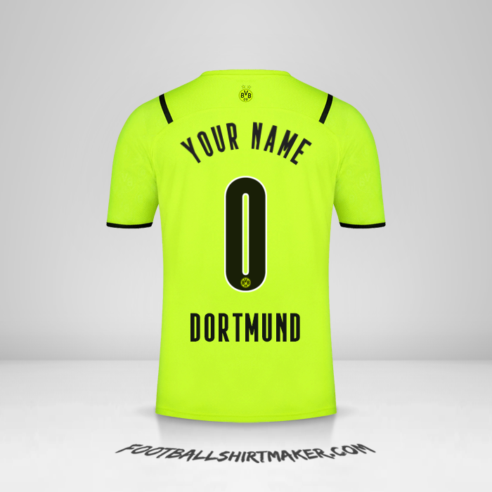 Shirt Borussia Dortmund 2021/2022 Cup -  your name - 0