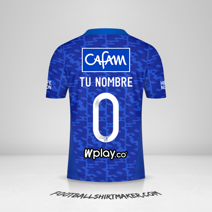 Camiseta Millonarios FC 2021/2022 -  tu nombre - 0