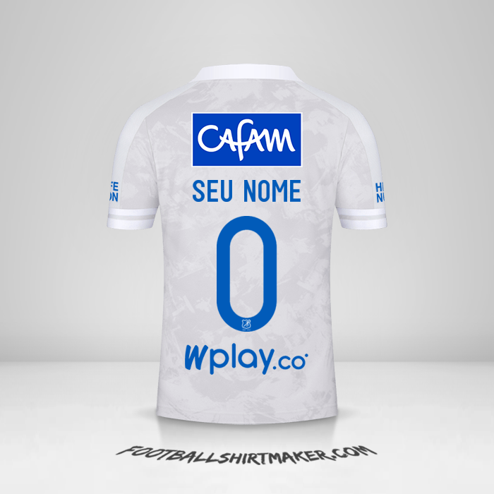 Camisa Millonarios FC 2021 II -  seu nome - 0