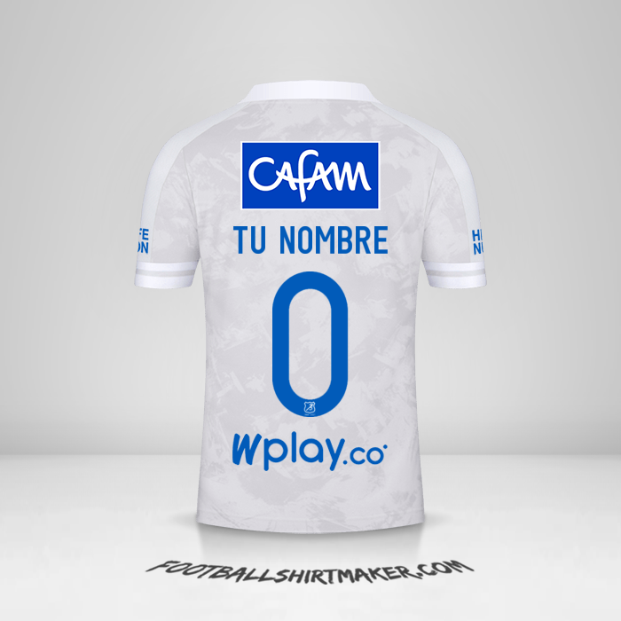 Camiseta Millonarios FC 2021 II -  tu nombre - 0
