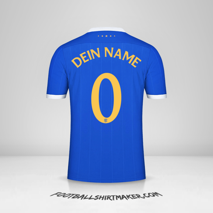 Trikot Rangers FC 2021/2022 UEL -  dein name - 0