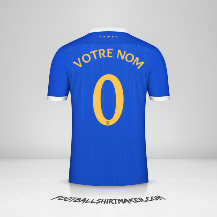 Maillot Rangers FC 2021/2022 UEL -  votre nom - 0