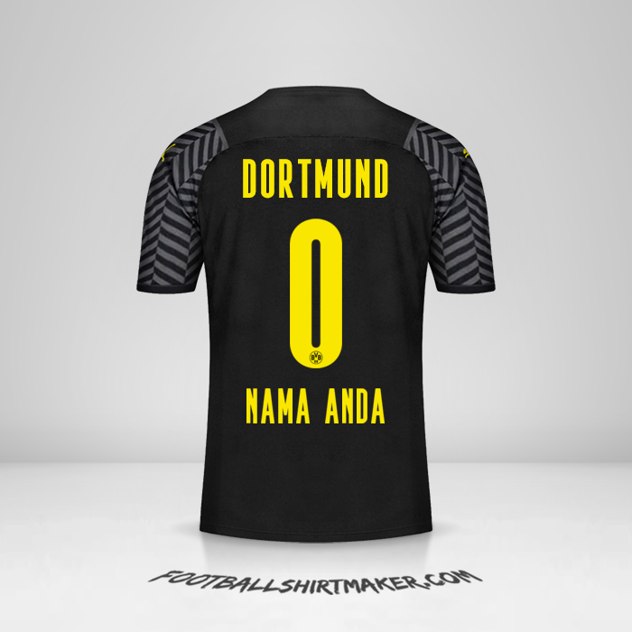 Jersey Borussia Dortmund 2021/2022 II -  nama anda - 0