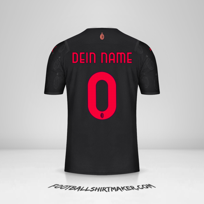 Trikot AC Milan 2021/2022 III -  dein name - 0