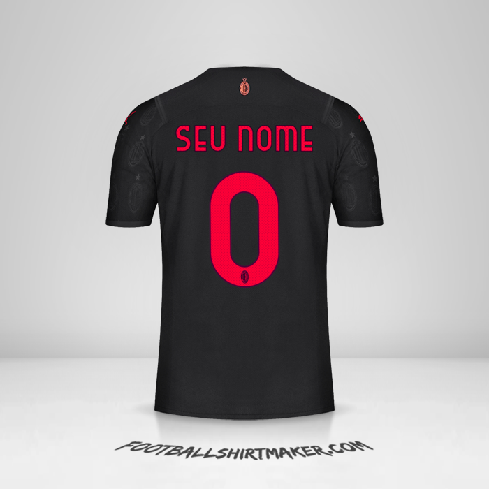 Camisa AC Milan 2021/2022 III -  seu nome - 0
