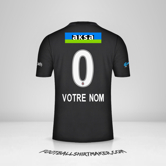 Maillot Besiktas JK 2021/2022 II -  votre nom - 0
