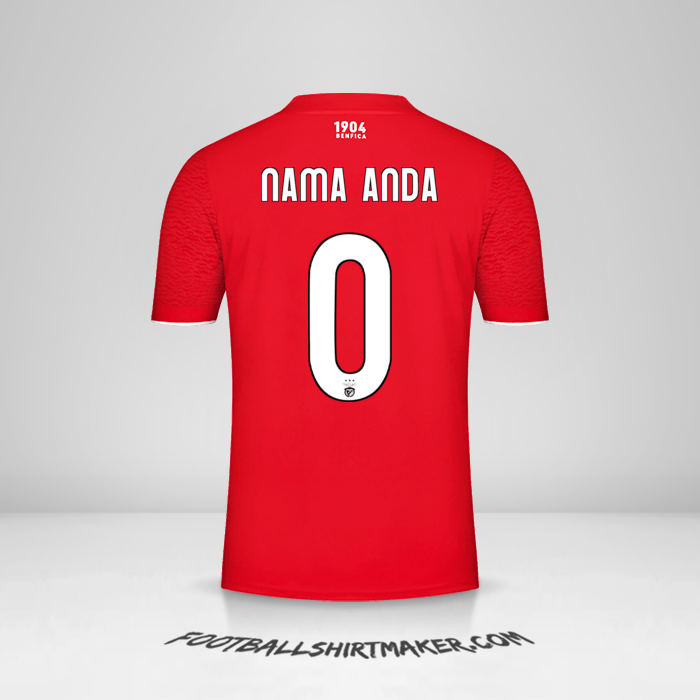 Jersey SL Benfica UCL 2021/2022 -  nama anda - 0