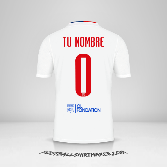 Camiseta Olympique Lyon 2021/2022 UEL -  tu nombre - 0