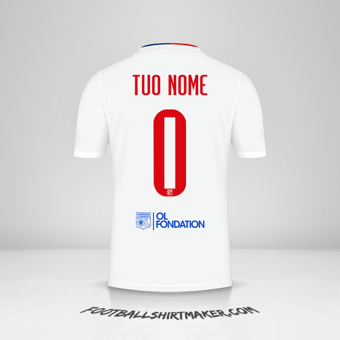 Maglia Olympique Lyon 2021/2022 UEL -  tuo nome - 0