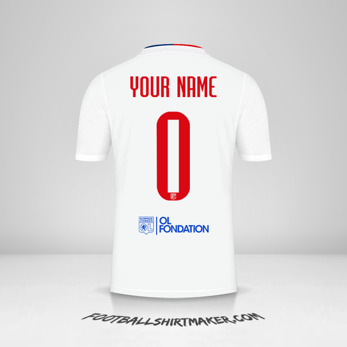 Shirt Olympique Lyon UEL 2021/2022 -  your name - 0