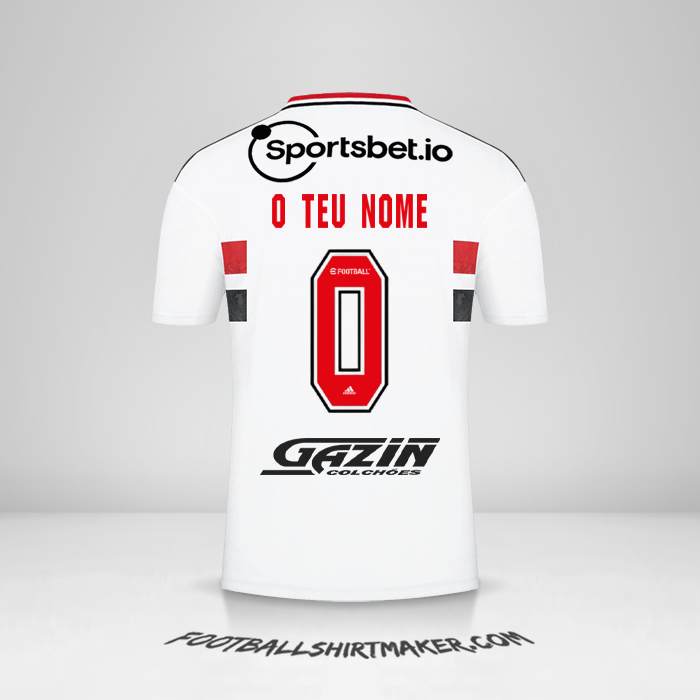 Camisola Sao Paulo FC 2022 -  o teu nome - 0