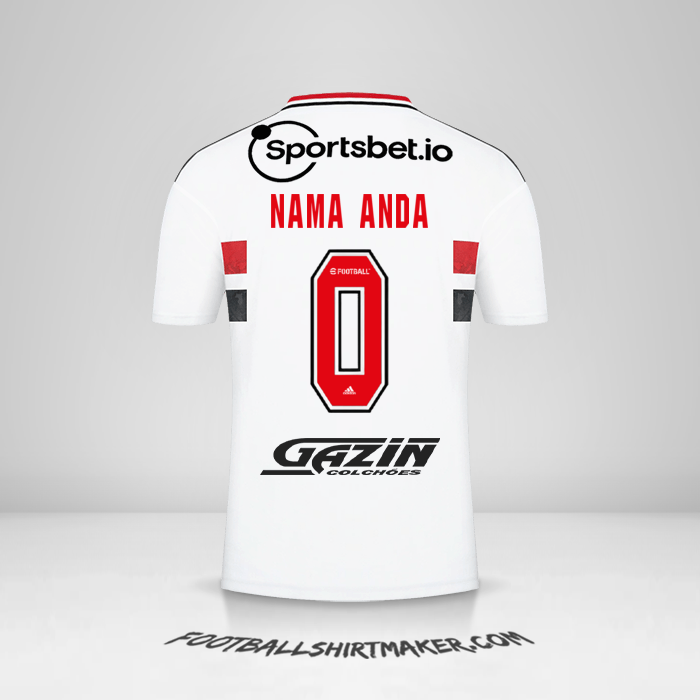 Jersey Sao Paulo FC 2022 -  nama anda - 0
