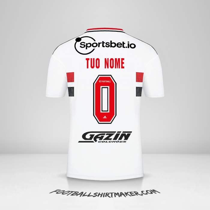 Maglia Sao Paulo FC 2022 -  tuo nome - 0