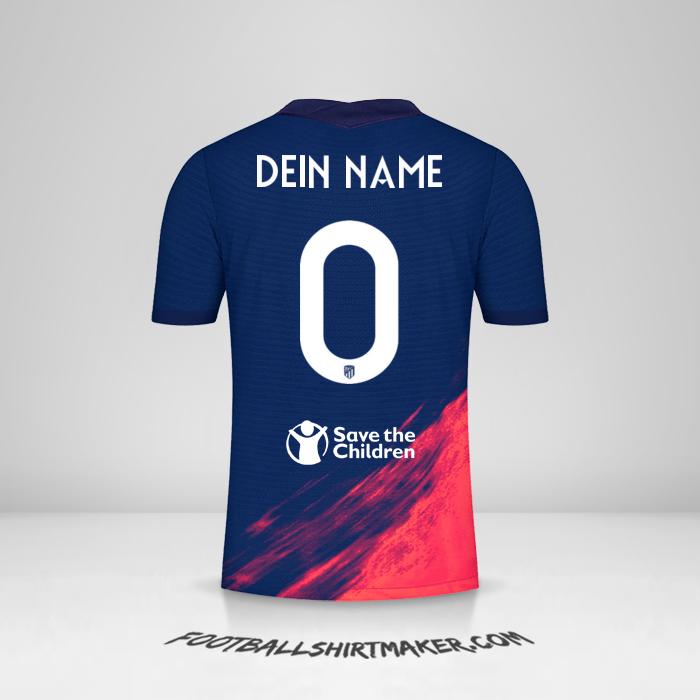 Trikot Atletico Madrid Cup 2021/2022 II -  dein name - 0