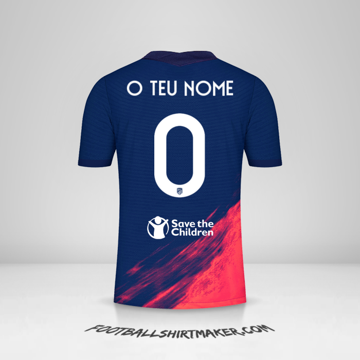 Camisola Atletico Madrid Cup 2021/2022 II -  o teu nome - 0