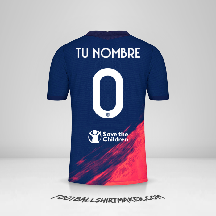 Camiseta Atletico Madrid 2021/2022 Cup II -  tu nombre - 0