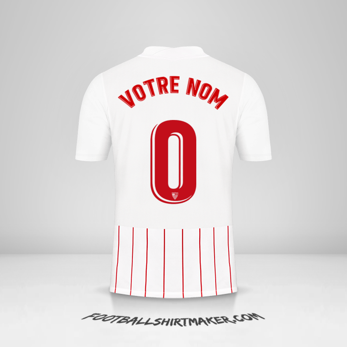 Maillot Sevilla FC 2021/2022 -  votre nom - 0