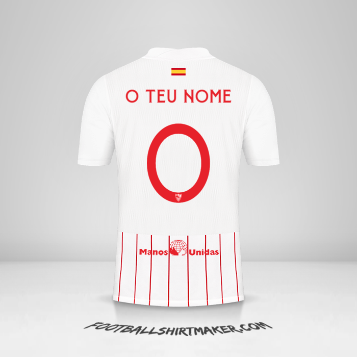 Camisola Sevilla FC Cup 2021/2022 -  o teu nome - 0