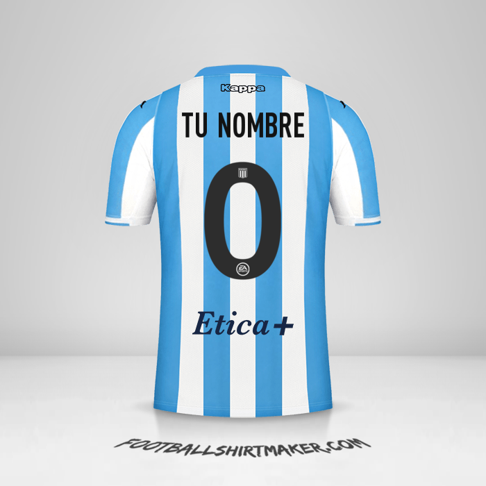 Camiseta Racing Club 2022 -  tu nombre - 0