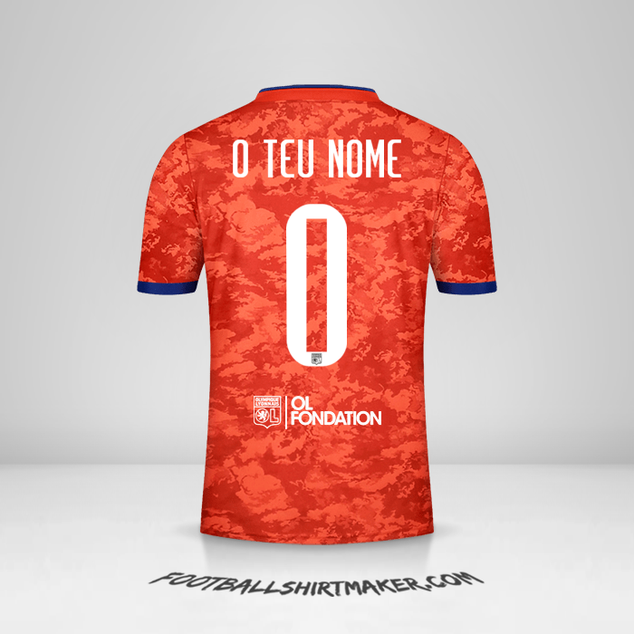 Camisola Olympique Lyon UEL 2021/2022 II -  o teu nome - 0