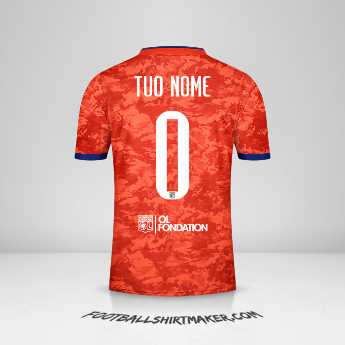 Maglia Olympique Lyon UEL 2021/2022 II -  tuo nome - 0