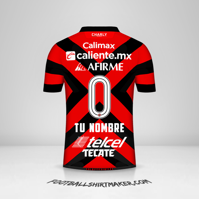 Camiseta Club Tijuana 2021/2022 -  tu nombre - 0