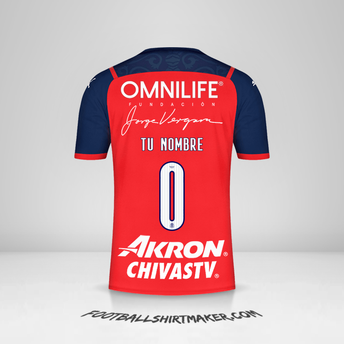 Jersey Guadalajara 2022 III -  tu nombre - 0