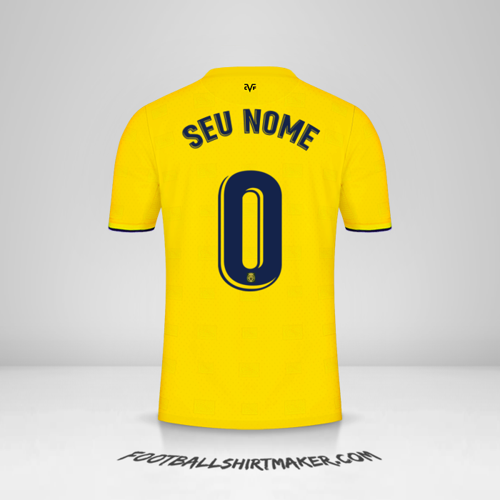 Camisa Villarreal CF 2021/2022 -  seu nome - 0