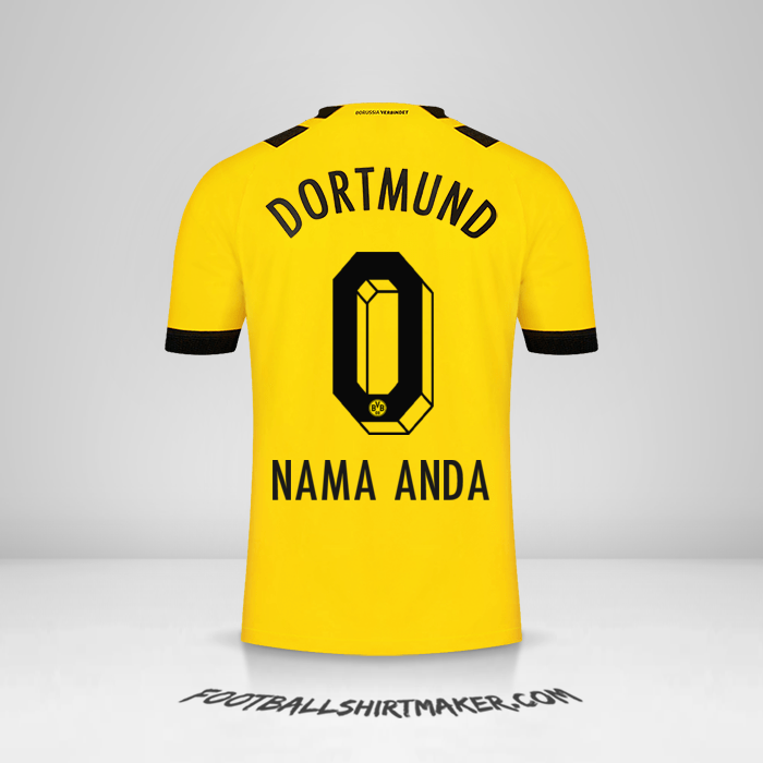 Jersey Borussia Dortmund 2022/2023 -  nama anda - 0