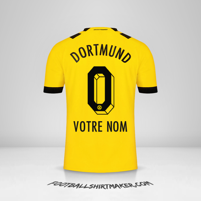 Maillot Borussia Dortmund 2022/2023 -  votre nom - 0