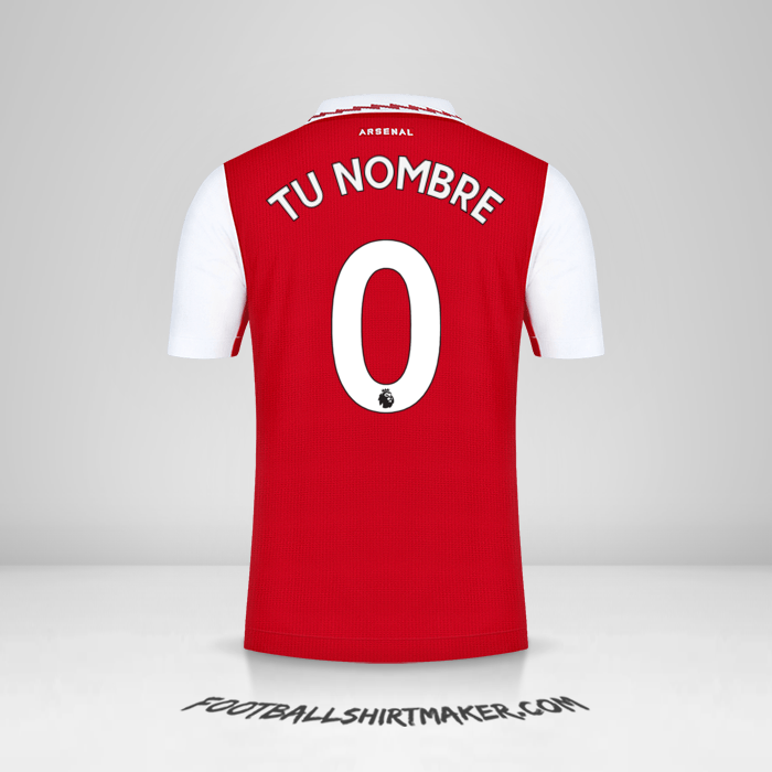 Camiseta Arsenal 2022/2023 -  tu nombre - 0