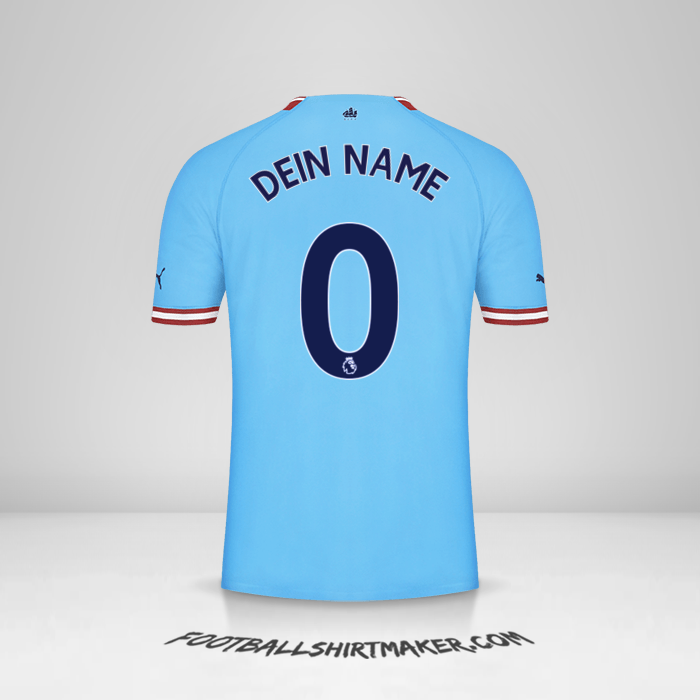 Trikot Manchester City 2022/2023 -  dein name - 0