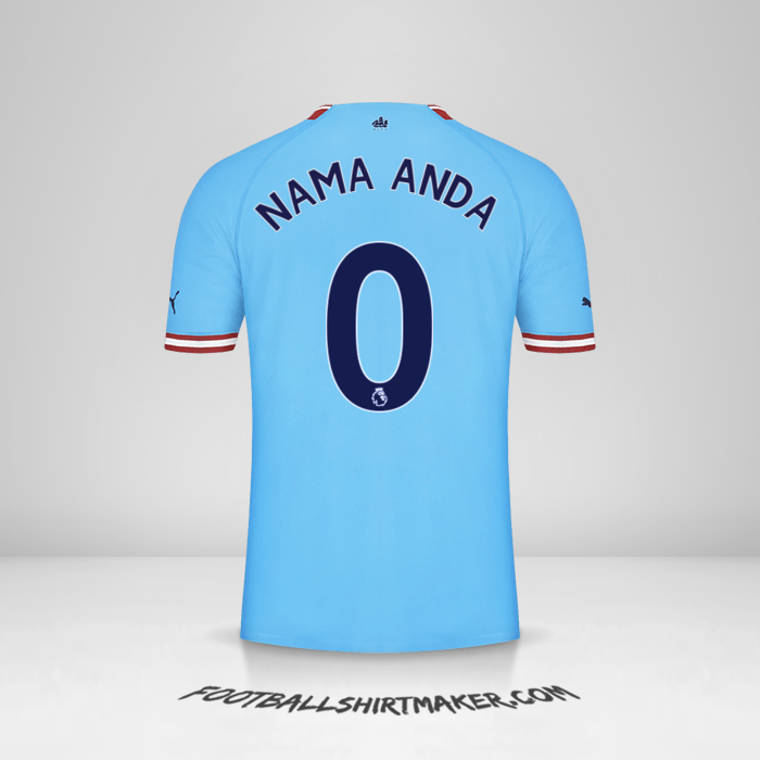 Jersey Manchester City 2022/2023 -  nama anda - 0