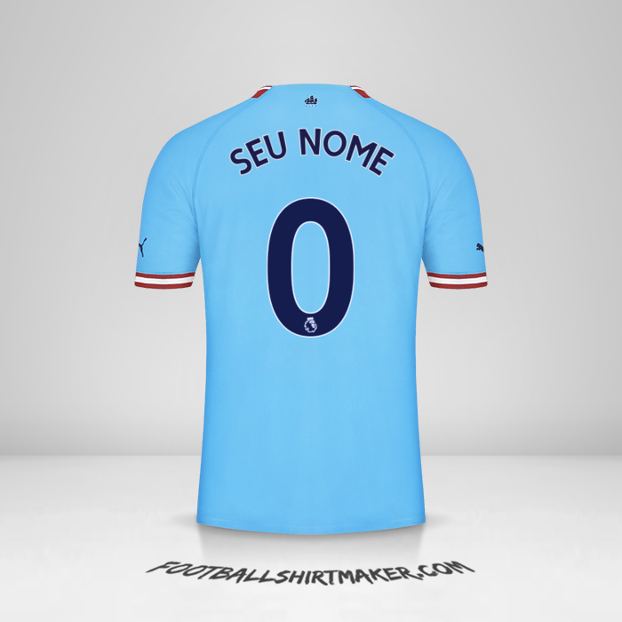 Camisa Manchester City 2022/2023 -  seu nome - 0