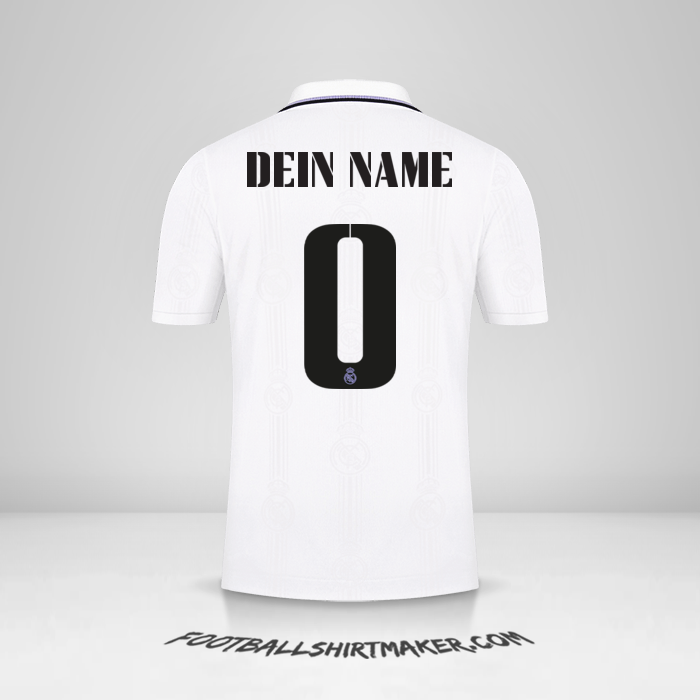 Trikot Real Madrid CF Cup 2022/2023 -  dein name - 0
