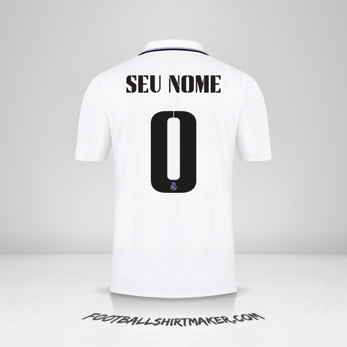 Camisa Real Madrid CF 2022/2023 Cup -  seu nome - 0