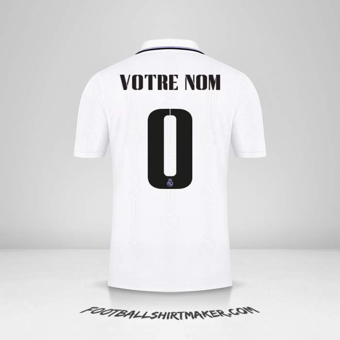 Maillot Real Madrid CF Cup 2022/2023 -  votre nom - 0