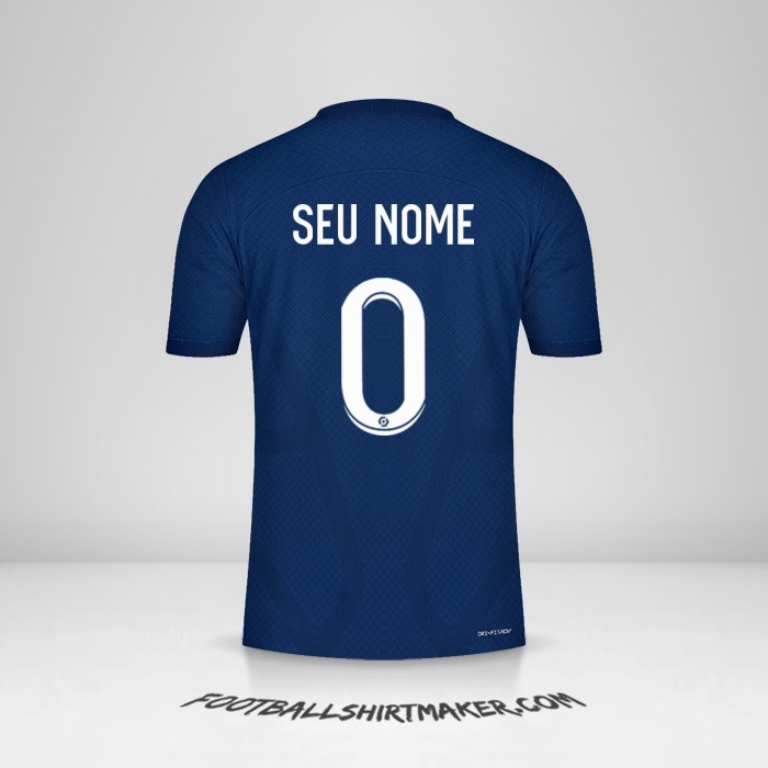 Camisa Paris Saint Germain 2022/2023 -  seu nome - 0