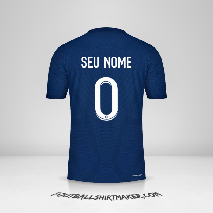 Camisa Paris Saint Germain 2022/2023 -  seu nome - 0
